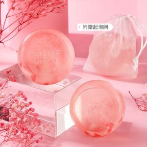 Bath Soap Transparent Pink